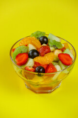 fruit salad in bowl
