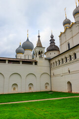 Architectural ensemble of the Rostov Kremlin in Rostov Veliky, Russia. Golden ring of Russia