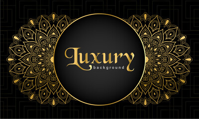 Luxury stylish mandala background with golden arabesque pattern Arabic  Islamic east style. decorative modern mandala for print, poster, cover, brochure, flyer, banner, Vector floral mandala.