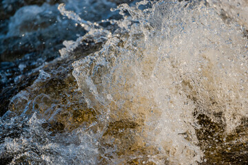 Saint-Lawrence river, Lachine Rapids in LaSalle, Montreal Quebec, Canada