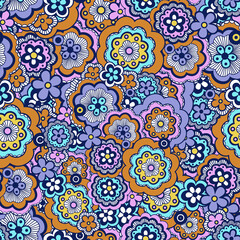 Cute pattern in small flower. Small colorful flowers. Ditsy floral background. The elegant the template for fashion prints. in retro stily
