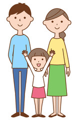 仲良しファミリー　二世代家族
