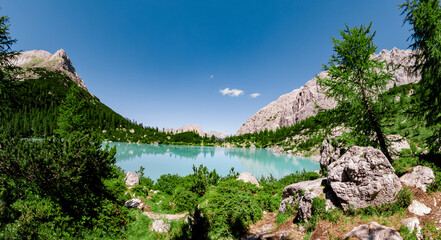 A lake into the mountain - Italy
