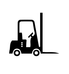 silhouette of a lifting tool over white background