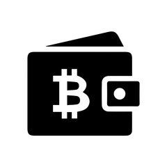 Bitcoin silhouette on white background