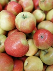 red and yellow apples