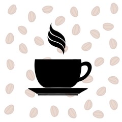 Obraz premium coffee cup background