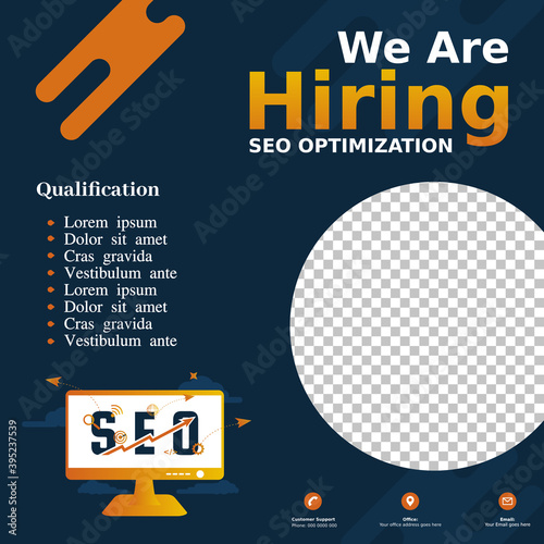 Hiring Job Vacancy Design Poster Open Recruitment Seo Design Template Social Media Post Design Layout Sticker Numthis93