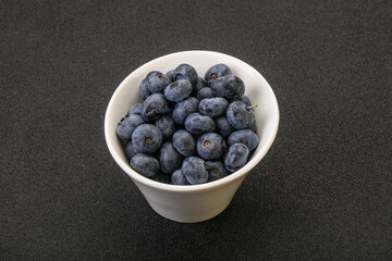 Ripe sweet tasty blueberries heap