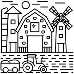 Countryside Illustration Vector 