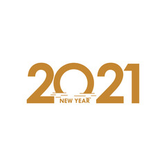 Happy New Years 2021 Celebration Vector Template Design Illustration