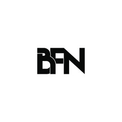 bfn letter original monogram logo design