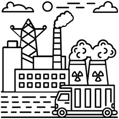Power Plant Vector 