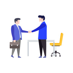 Obraz premium Business Deal Vector 