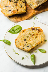 The wonderful cake made according to the recipe of mediterranean cuisine