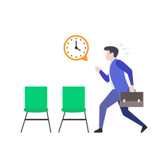 Businessman In Hurry 