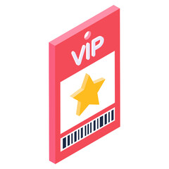 
Star inside placeholder depicting favourite location icon in isometric design 
