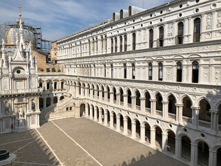 Fototapeta na wymiar The Doge Palace in the city of Venice, Italy
