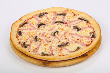 Italian Pizza with ham and mushroom