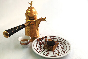 coffee cup and coffee beans