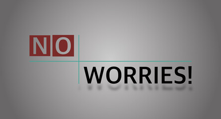 No worries con sfondo colorato