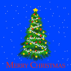 abstract christmas tree
