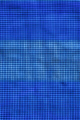 Abstract of wire screen and blue background 