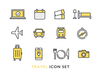 旅行・トラベルアイコンセット © emma