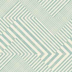 Abstract seamless striped geometric pattern on texture background in retro colors. Creative vector pattern for ceramic tile, wallpaper, linoleum, textile, web page background.