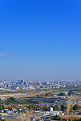 仙台市遠望　那智が丘団地より北方を望む