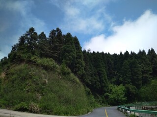 Ming Yue Mountain, Yichun, China, view of the Mountain and facilities.