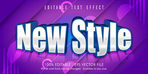 new style editable text effect