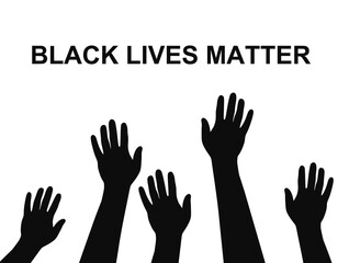 Obraz premium Black lives matter concept. vector