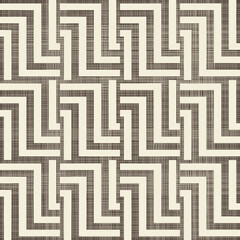 Abstract seamless striped geometric pattern on texture background in retro colors. Creative vector pattern for ceramic tile, wallpaper, linoleum, textile, web page background.