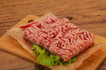 Raw Minced pork meat for cooking