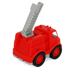 Fototapeta premium toy fire truck isolated on white background 