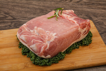 Pork meat piece for cooking