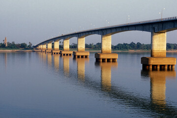 CAMBODIA KAMPONG CHAM MEKONG RIVER BRIDGE