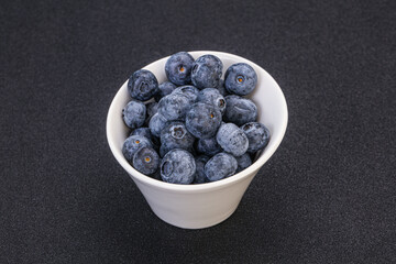 Sweet fresh juicy blueberries heap