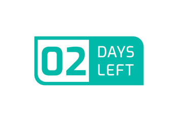 2 Days Left banner on white background, 2 Days Left to Go