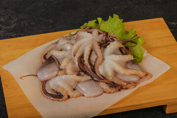 Raw seafood - octopus for cooking