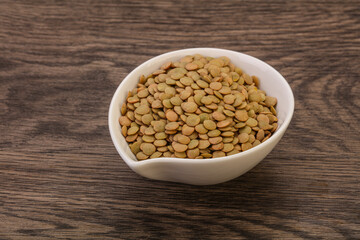 Vegan cuisine - Dry lentil heap