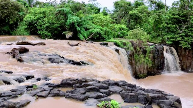 Famous Jungle Waterfall Tourist Attraction in La Chorrera, Panama