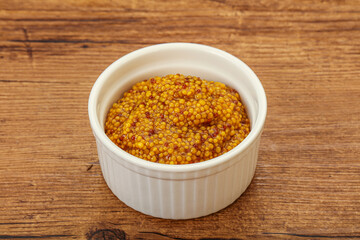 Dijon mustard sauce with seeds
