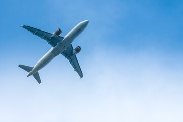 Jet aircraft against the sky