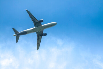 Jet aircraft against the sky