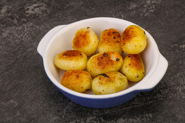 Roasted baby potato in the bowl