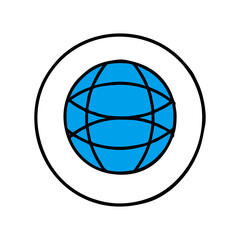 globe Icon isolated on white background, globe Icon Vector, globe Icon