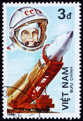Postage stamp Vietnam 1986 Valentina Tereshkova