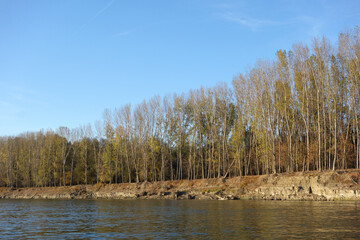 November on the Danube river in Romania